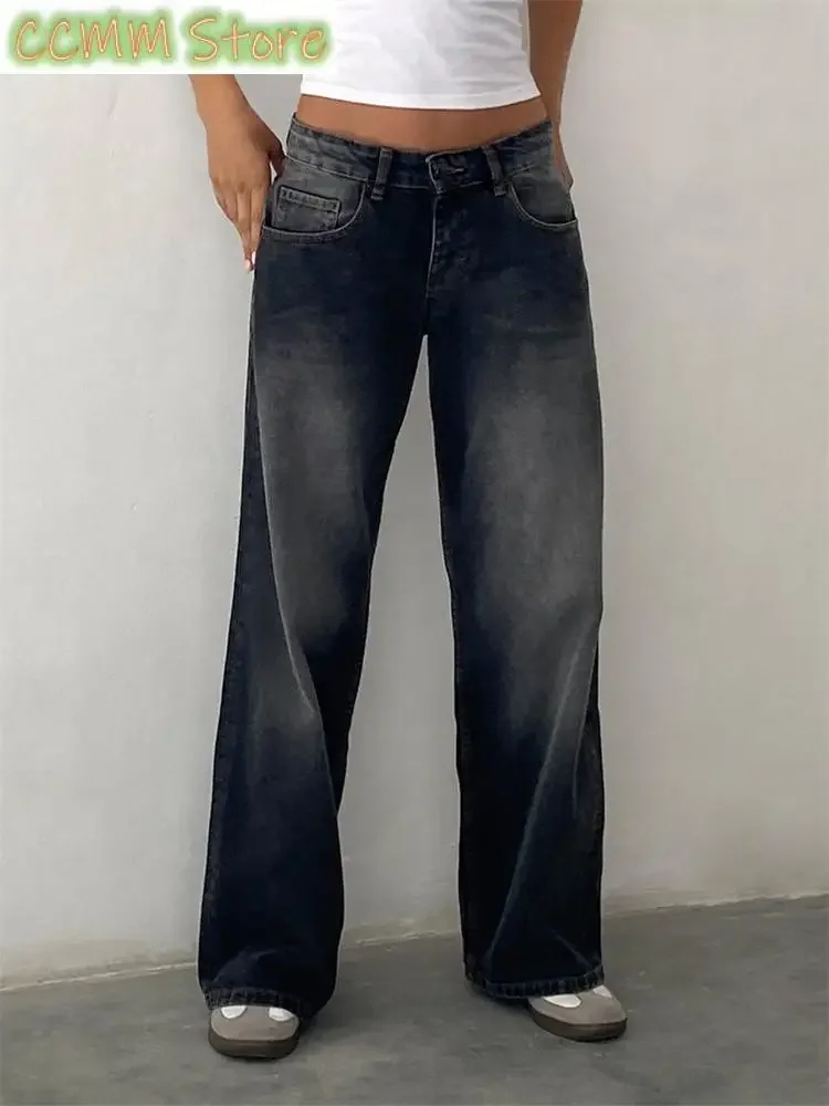 Women Wide Leg Boyfriend Jeans Straight Hip Hop Long Denim Pants Low Waist Baggy Jeans Casual Loose Jeans Streetwear 
Women Wide Leg Boyfriend Jeans Straight Hip Hop Long Denim Pants Low Waist Baggy Jeans Casual Loose Jeans Streetwear