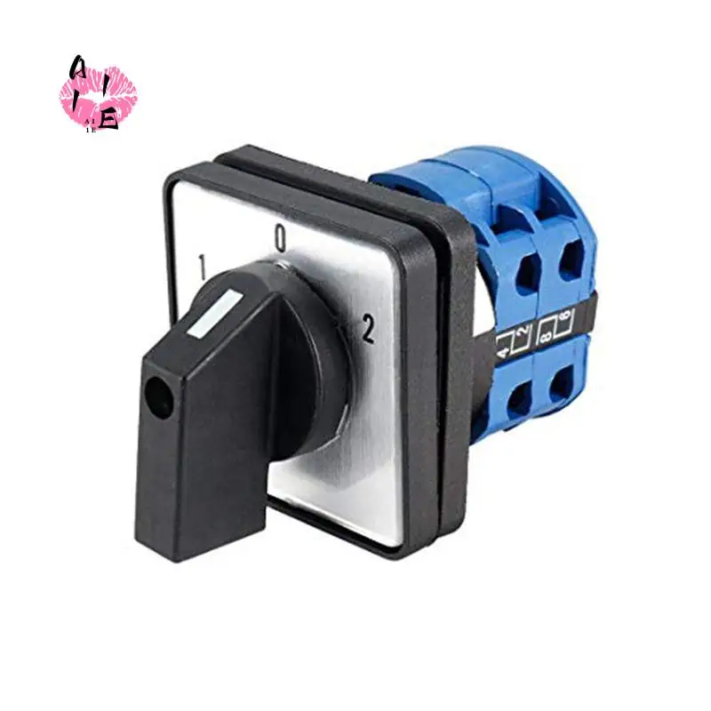 A11E-Changeover Switch LW26-25 3 Positions 8 Terminals Universal Rotary Cam Selector Latching Switches 550V 25A
A11E-Changeover Switch LW26-25 3 Positions 8 Terminals Universal Rotary Cam Selector Latching Switches 550V 25A
