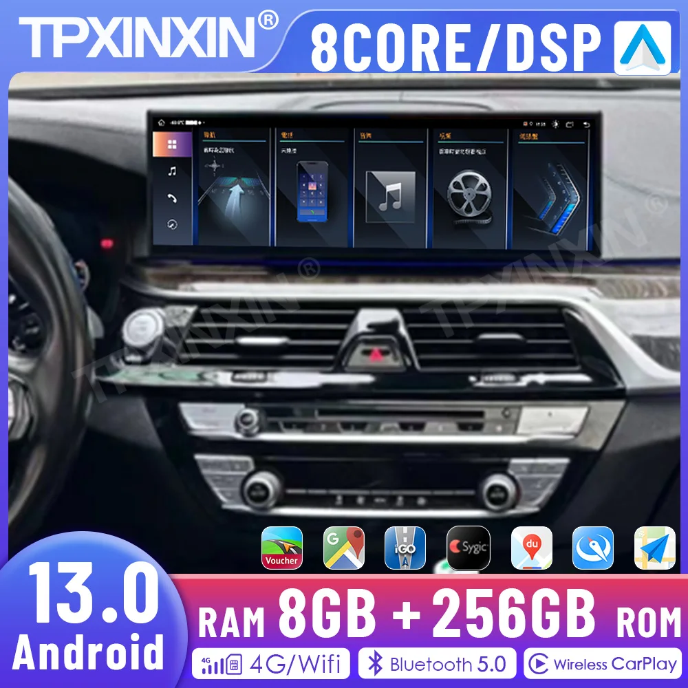 Для BMW 5 серии G30 G38 2018-2023 Автомобильный радиоприемник Ультратонкий сенсорный дисплей Ultra HD GPS-навигационная система 8G 256G Автоаксессуары
Для BMW 5 серии G30 G38 2018-2023 Автомобильный радиоприемник Ультратонкий сенсорный дисплей Ultra HD GPS-навигационная система 8G 256G Автоаксессуары