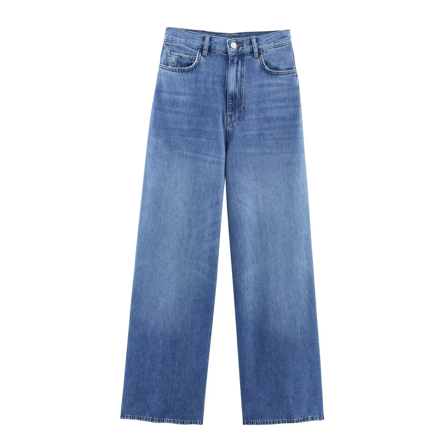 Blue Loose Jeans for Women Fashion Versatile Straight Wide Leg Pants Autumn New Retro Denim Trousers Europe America
Blue Loose Jeans for Women Fashion Versatile Straight Wide Leg Pants Autumn New Retro Denim Trousers Europe America