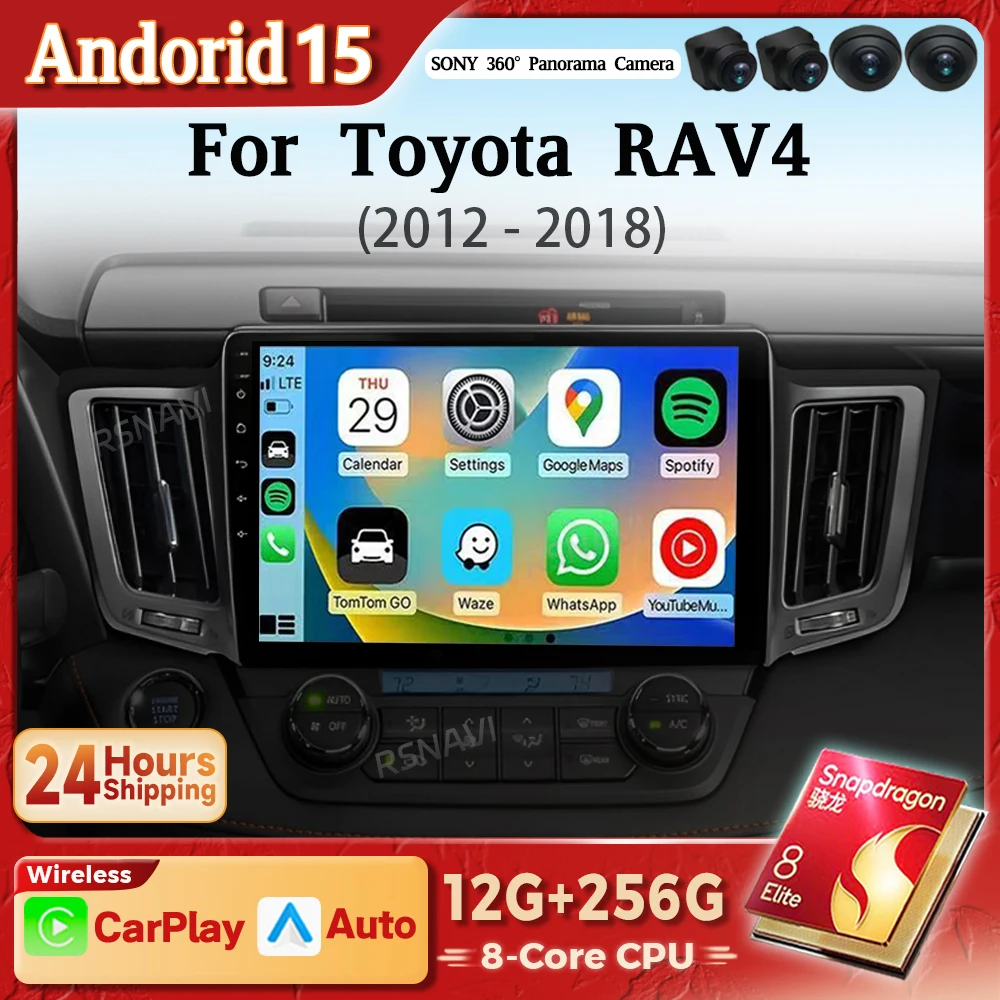 Android 16 Carplay Auto Car Radio Multimedia Player For Toyota RAV4 4 XA40 5 XA50 2012 - 2018 Autoradio Stereo 2din Snapdragon
Android 16 Carplay Auto Car Radio Multimedia Player For Toyota RAV4 4 XA40 5 XA50 2012 - 2018 Autoradio Stereo 2din Snapdragon