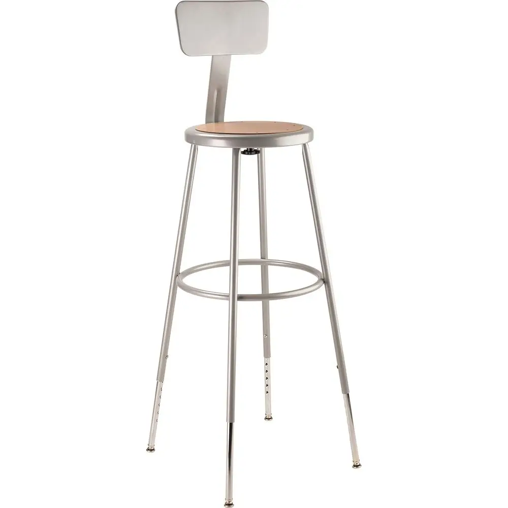 6230HB Grey Steel Stool with Hardboard Seat Adjustable and Backrest, 3139, Brown,Grey
6230HB Grey Steel Stool with Hardboard Seat Adjustable and Backrest, 3139, Brown,Grey