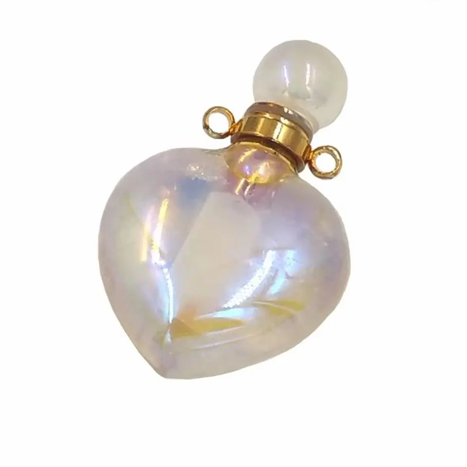 WT-P1595 Shinny Heart Shape Stone Necklace Pendant With Double Loops Aura Spirit Crystal Quartz Perfume Bottle Jewelry
WT-P1595 Shinny Heart Shape Stone Necklace Pendant With Double Loops Aura Spirit Crystal Quartz Perfume Bottle Jewelry