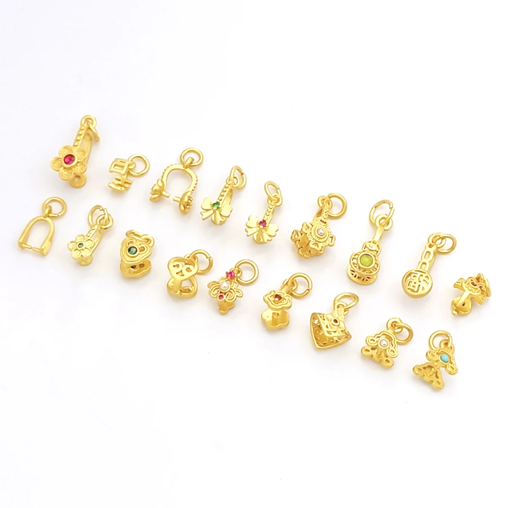 Brass Plated with 18K Matte Gold Zircon Inlay Bow Cherry Blossom Buckle DIY Makes Necklaces, Bracelets, Earrings, Accessories
Brass Plated with 18K Matte Gold Zircon Inlay Bow Cherry Blossom Buckle DIY Makes Necklaces, Bracelets, Earrings, Accessories