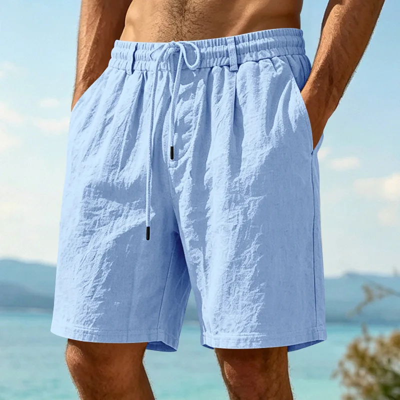 2026 Cross-border Europe, America and summer men's casual loose linen simple and versatile commuter sports five-point shorts
2026 Cross-border Europe, America and summer men's casual loose linen simple and versatile commuter sports five-point shorts