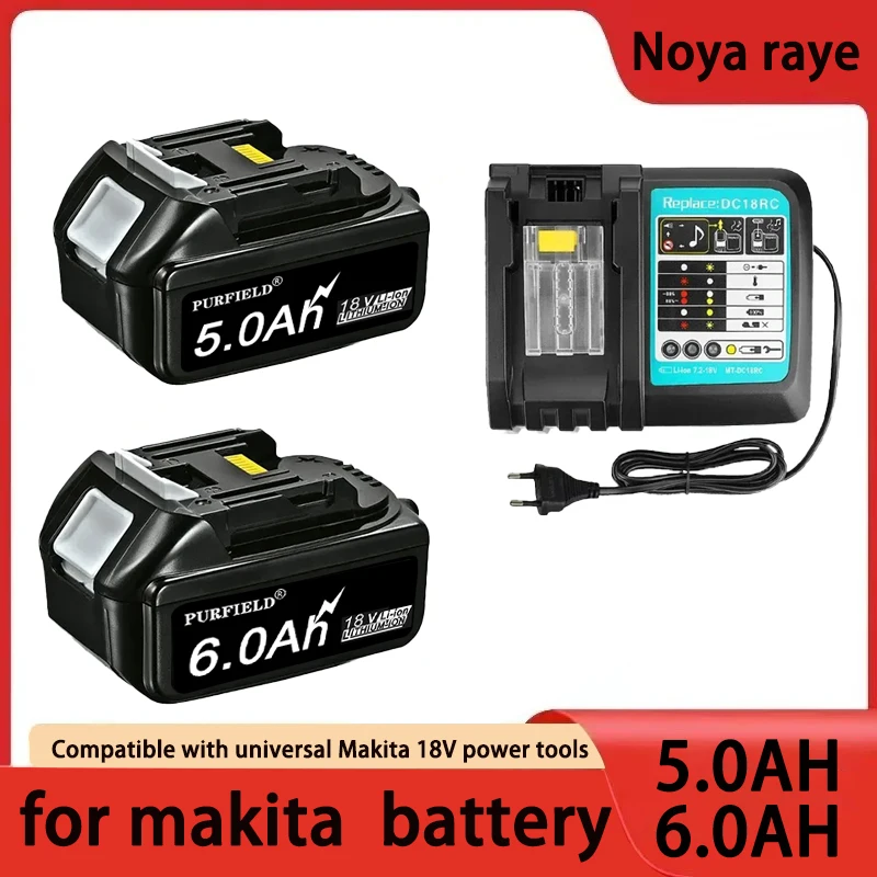 for makita battery BL1860 BL1850B BL1850 BL1840 BL1830 5.0AH/6.0AH battery & charger 18v Replacement Power Tool Batteries
for makita battery BL1860 BL1850B BL1850 BL1840 BL1830 5.0AH/6.0AH battery & charger 18v Replacement Power Tool Batteries