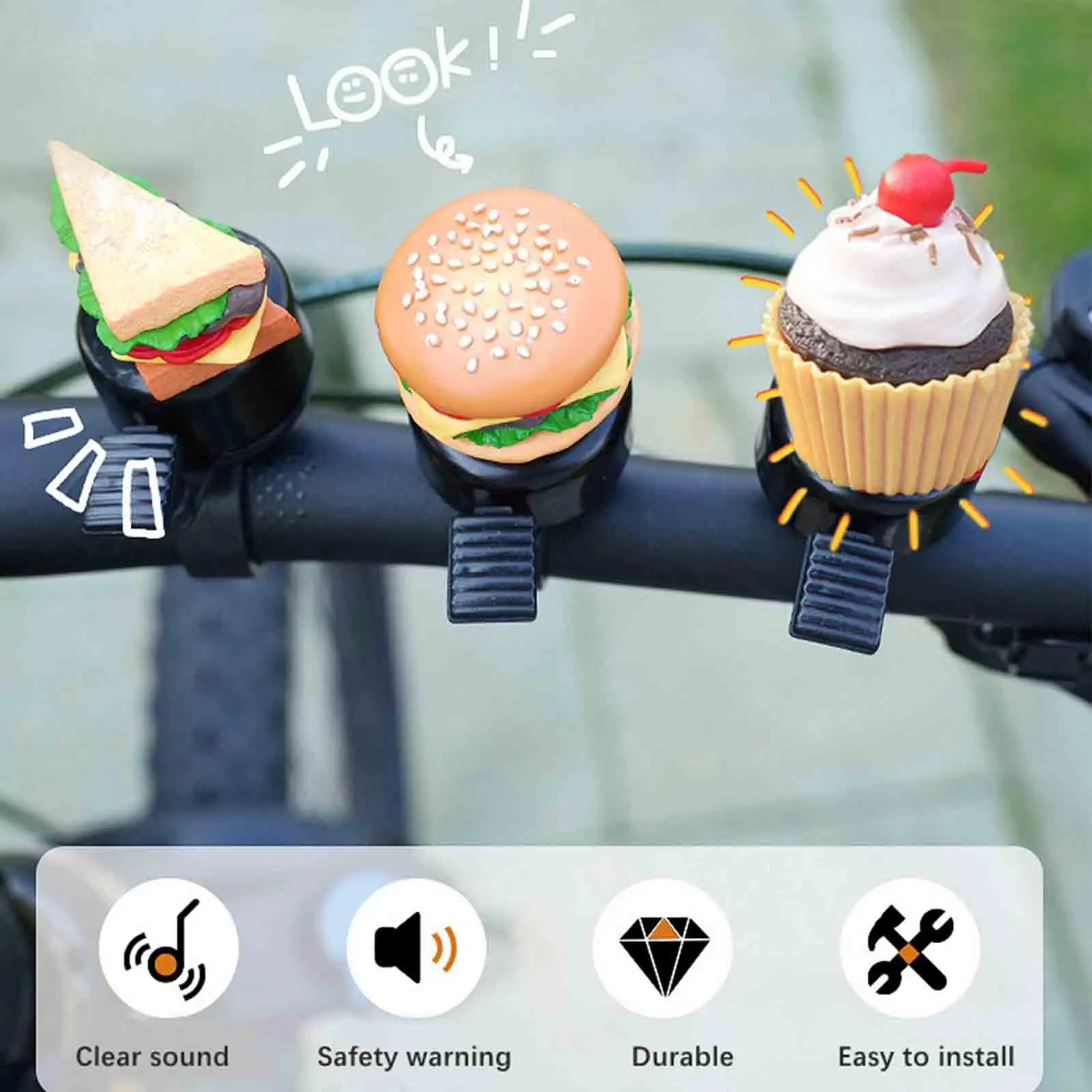 Aluminum Alloy Bicycle Handlebar Bell Loud Clear Sound for Road Bike Mountain Bike BMX Scooter Accessory
Aluminum Alloy Bicycle Handlebar Bell Loud Clear Sound for Road Bike Mountain Bike BMX Scooter Accessory
