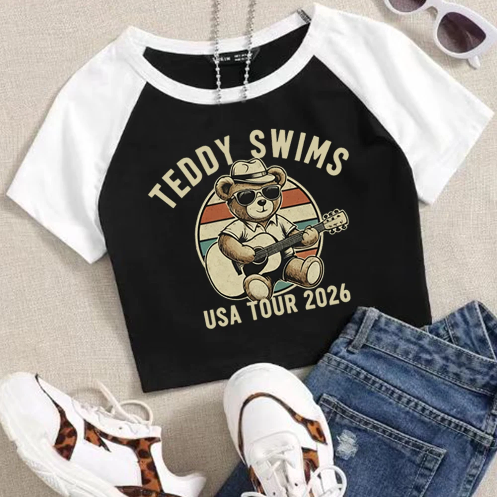 Teddy Swims The Soul Trip Tour 2026 Crop Tops T-Shirt Girls Fashion Women O-Neck Short Sleeve
Teddy Swims The Soul Trip Tour 2026 Crop Tops T-Shirt Girls Fashion Women O-Neck Short Sleeve