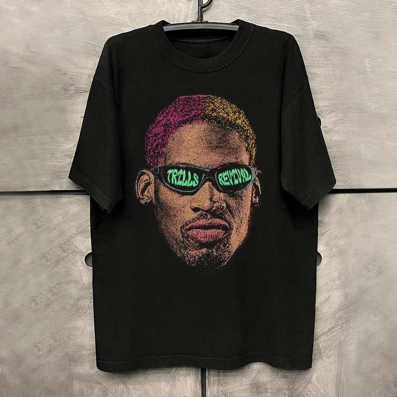 2025 New Summer Cotton Retro Portrait Street Hip-hop Niche Print Men's and Women's T-shirt Half Sleeve
2025 New Summer Cotton Retro Portrait Street Hip-hop Niche Print Men's and Women's T-shirt Half Sleeve