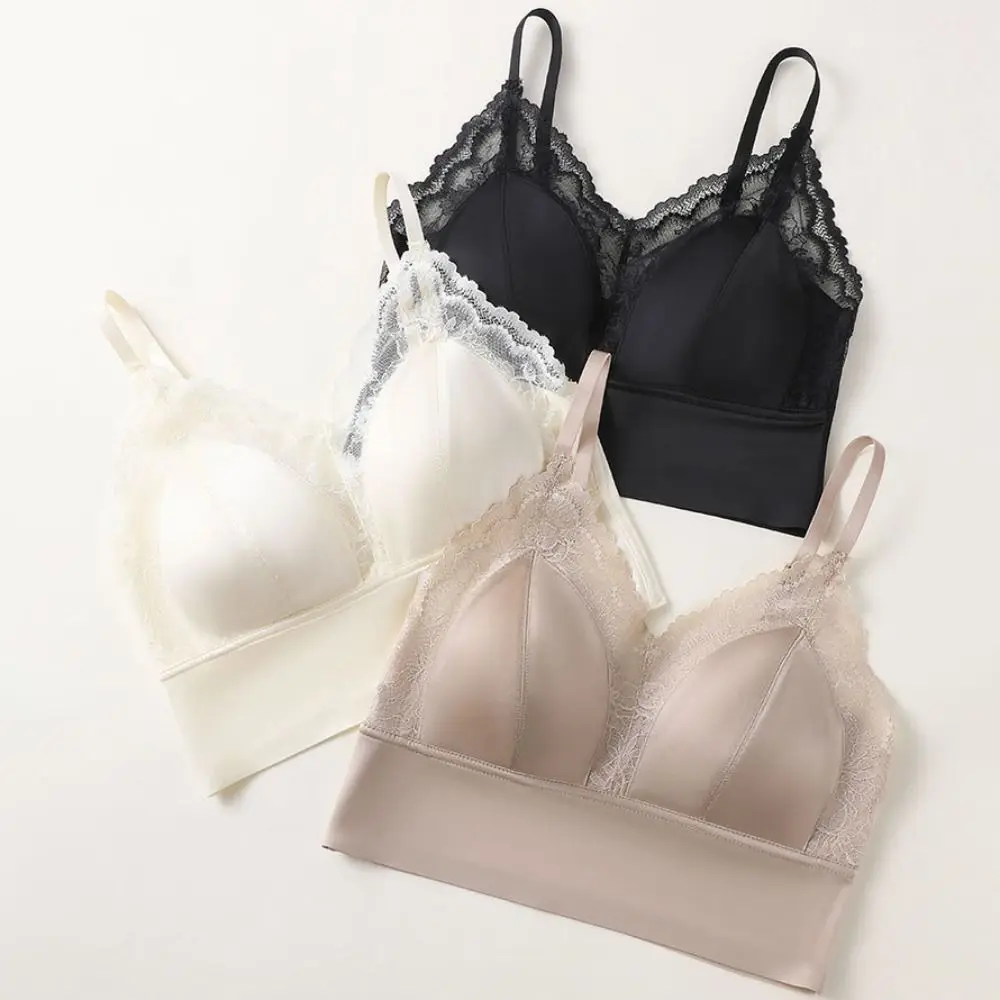 Sweet Thin Lace Seamless Bra Deep V Mesh Flower Wireless Bras Shockproof Anti-sagging Underwear for Women Gifts
Sweet Thin Lace Seamless Bra Deep V Mesh Flower Wireless Bras Shockproof Anti-sagging Underwear for Women Gifts