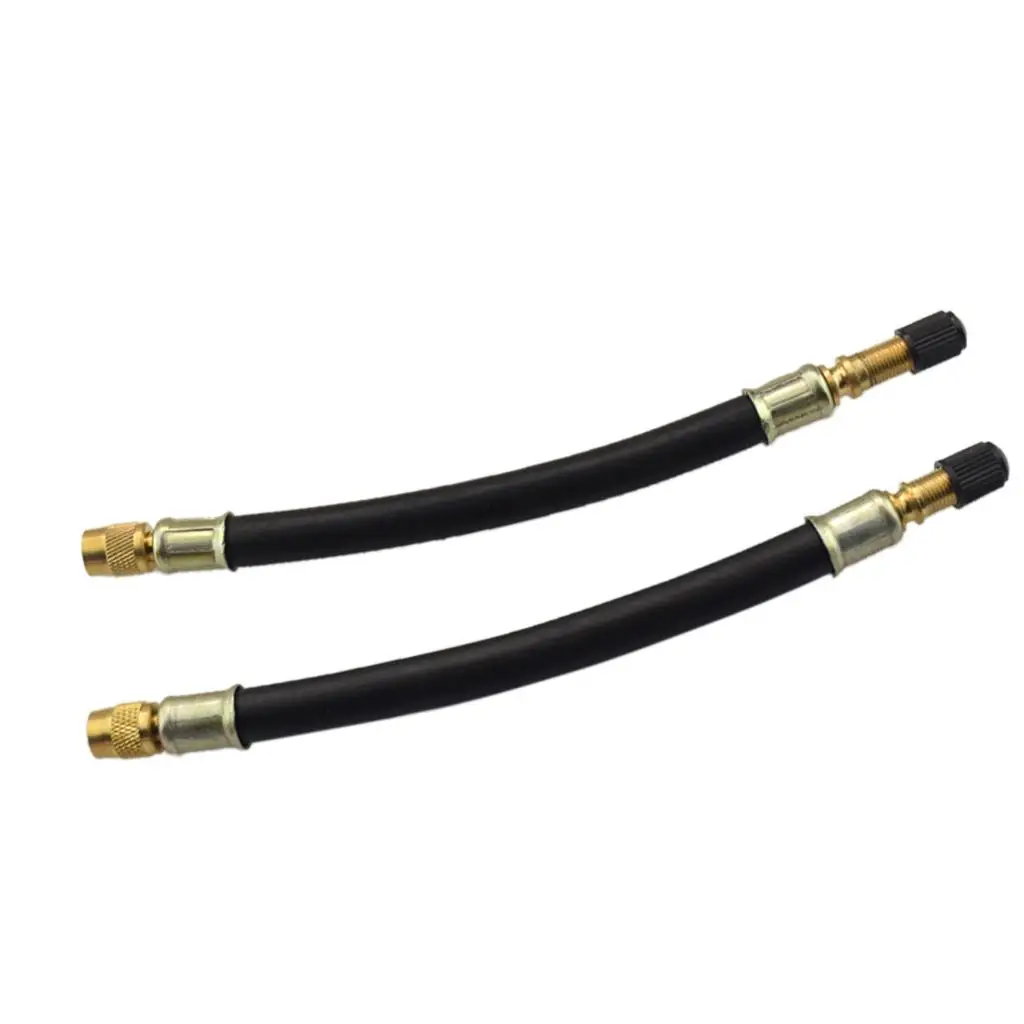 Black Tyre Valve Extension Hose Set Brass Twin Wheel Adapter for Car Truck Tire Inflation
Black Tyre Valve Extension Hose Set Brass Twin Wheel Adapter for Car Truck Tire Inflation