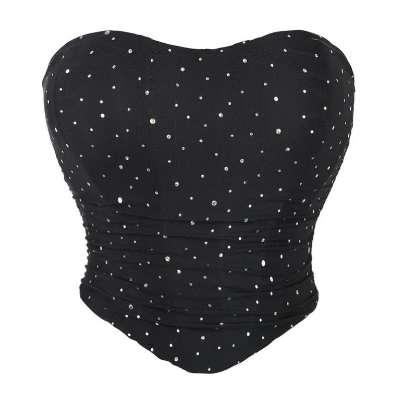 Black Corsets Vest Sexy Women's Overbust Corset Crop Top Rhinestone Costume Corset Bustier Corset
Black Corsets Vest Sexy Women's Overbust Corset Crop Top Rhinestone Costume Corset Bustier Corset