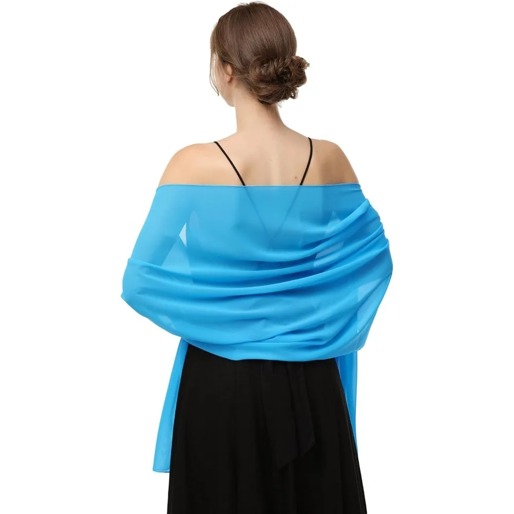 Women's Shawls and Wraps for Evening Dress Chiffon Shawl Soft Elegant Silky Pashmina Wedding Bridal Scarf
Women's Shawls and Wraps for Evening Dress Chiffon Shawl Soft Elegant Silky Pashmina Wedding Bridal Scarf