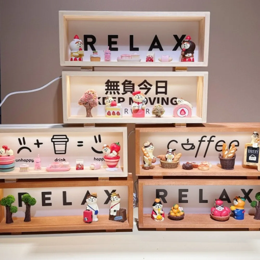 Adorable Mini Coffee Shop Diorama with Cat Japanese style Desk Decoration Cute Miniature Scene for Girls Office
Adorable Mini Coffee Shop Diorama with Cat Japanese style Desk Decoration Cute Miniature Scene for Girls Office