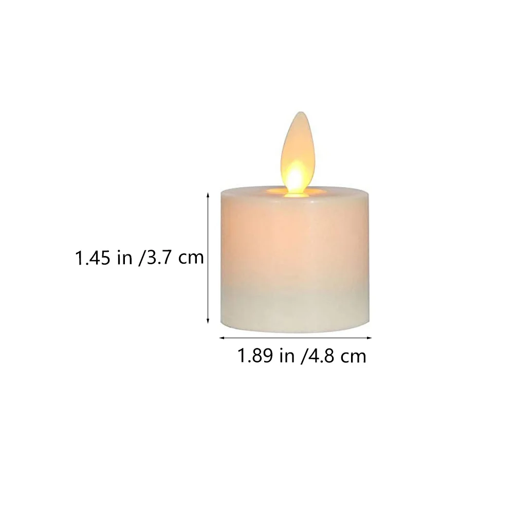 6Pcs Electric Lamps Realistic Flameless LED Lights Small Decorative Desktop Lamp Atmosphere Scene Decor 
6Pcs Electric Lamps Realistic Flameless LED Lights Small Decorative Desktop Lamp Atmosphere Scene Decor