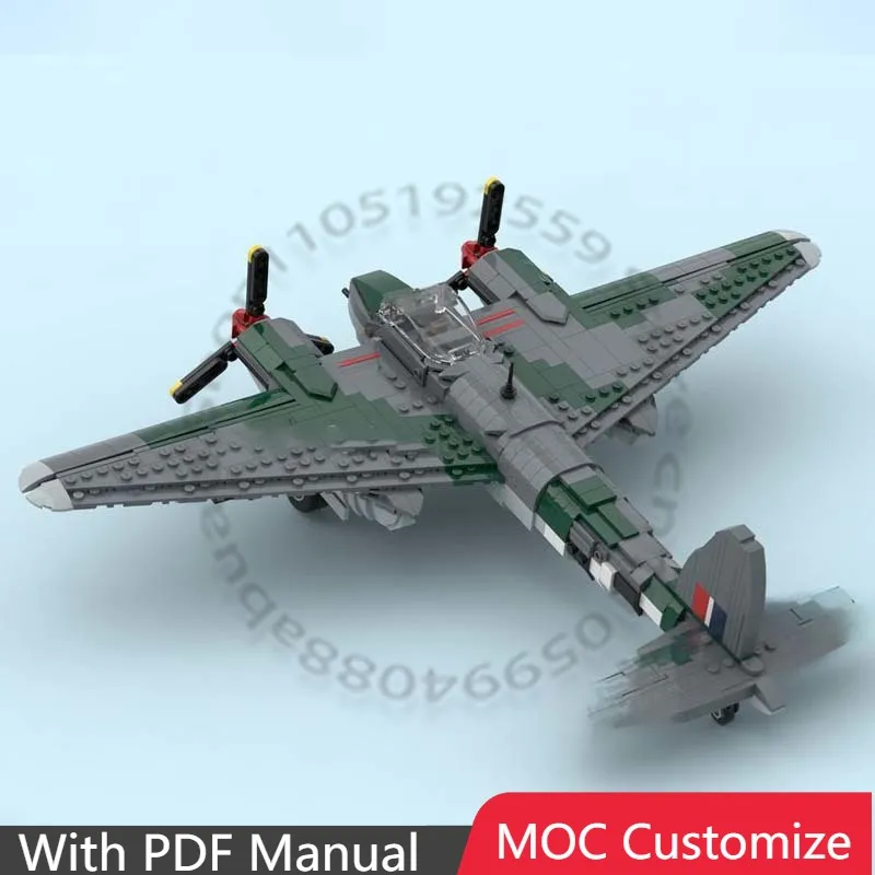 1258 PCS War series De Havilland Mosquito MOC Customize Modular Building Block Creative Design Model DIY Boys Toy Christmas Gift
1258 PCS War series De Havilland Mosquito MOC Customize Modular Building Block Creative Design Model DIY Boys Toy Christmas Gift