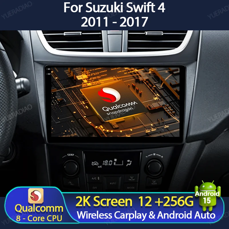 Автомобильный радиоприемник Android 15 для Suzuki Swift 4 2011-2017 Мультимедийный видеоплеер NAVI GPS Carplay Android Auto 2DIN 4G WIFI QLED DSP
Автомобильный радиоприемник Android 15 для Suzuki Swift 4 2011-2017 Мультимедийный видеоплеер NAVI GPS Carplay Android Auto 2DIN 4G WIFI QLED DSP