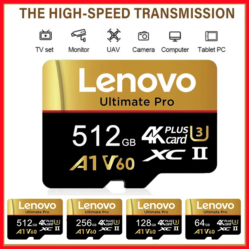 High Capacity Lenovo 512GB TF Cards Memory Card Micro TF SD SD Cards 256GB 128GB 32GB A2 for Gaming / Surveillance / GoPro
High Capacity Lenovo 512GB TF Cards Memory Card Micro TF SD SD Cards 256GB 128GB 32GB A2 for Gaming / Surveillance / GoPro