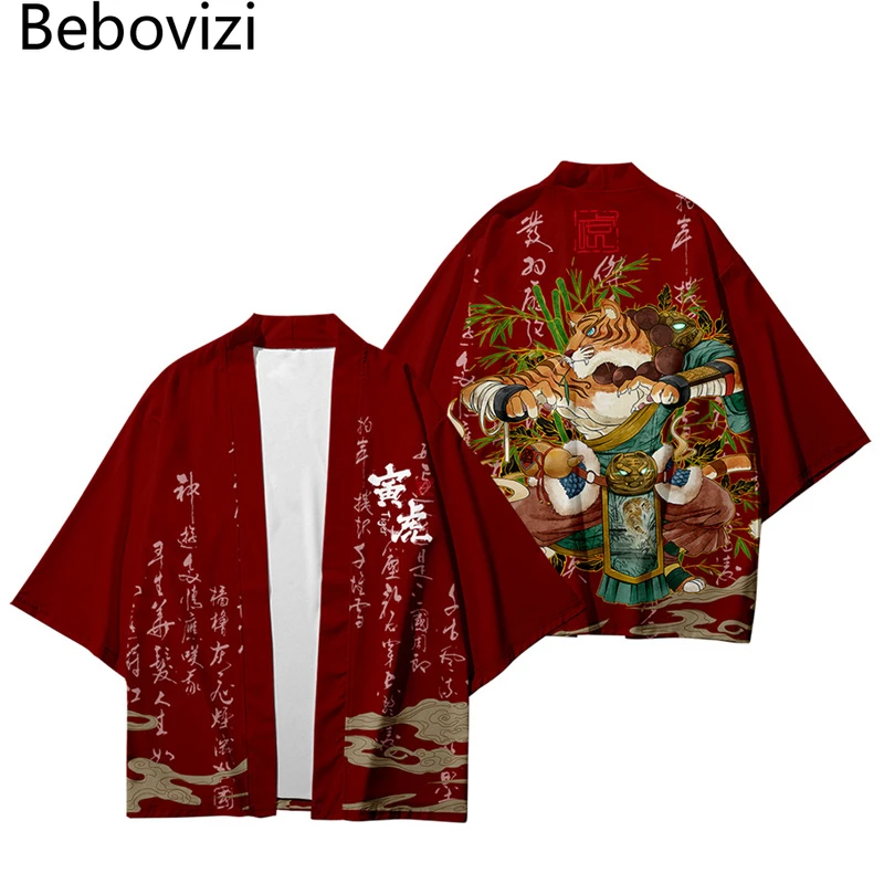 Cosplay Haori Beach Yukata Yin Tiger Print Streetwear Clothing Fashion Japanese Cardigan Traditional Kimono Men Women Jacket
Cosplay Haori Beach Yukata Yin Tiger Print Streetwear Clothing Fashion Japanese Cardigan Traditional Kimono Men Women Jacket