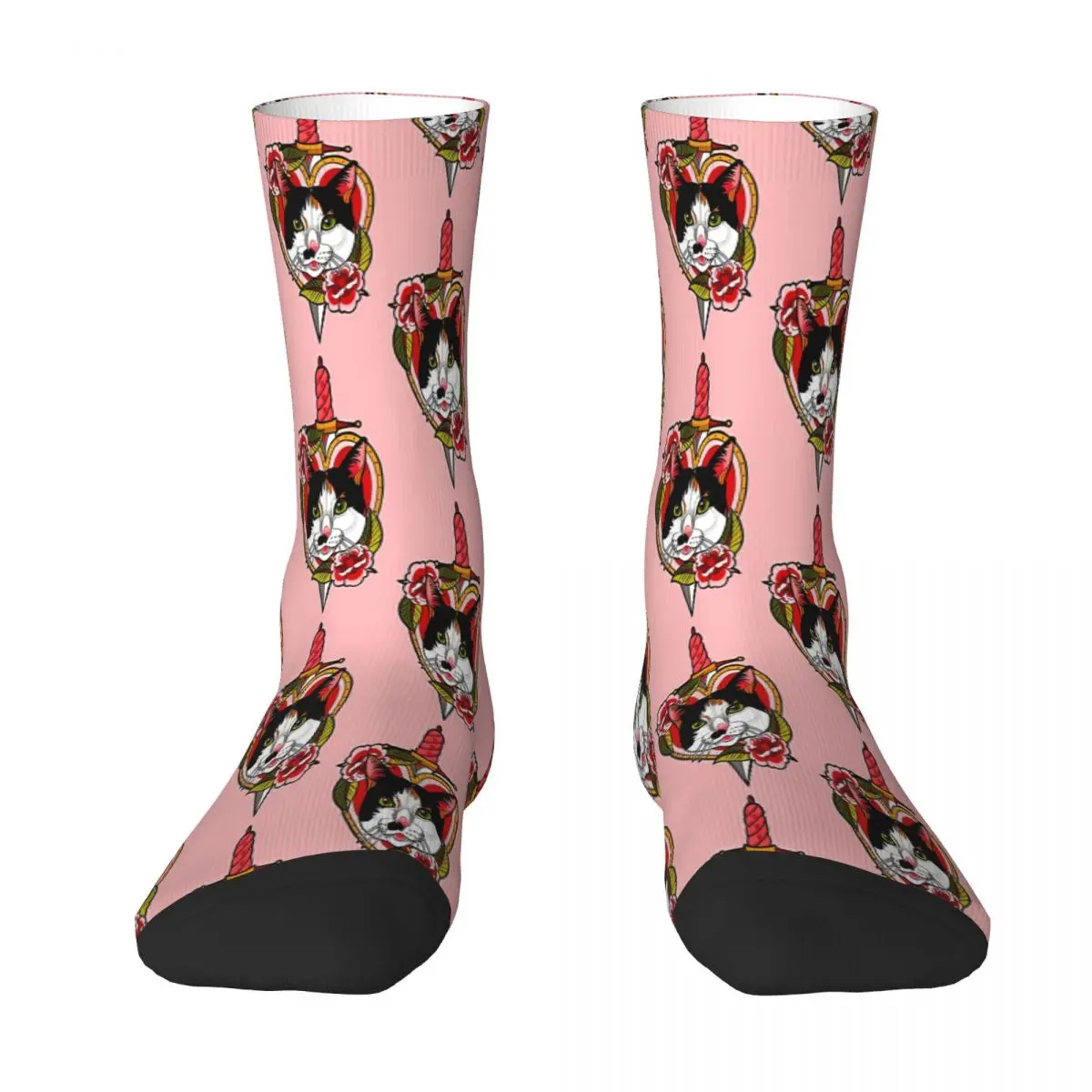 Cat Dagger Tattoo Sock Socks Men Women Polyester Stockings Customizable Sweetshirt
Cat Dagger Tattoo Sock Socks Men Women Polyester Stockings Customizable Sweetshirt