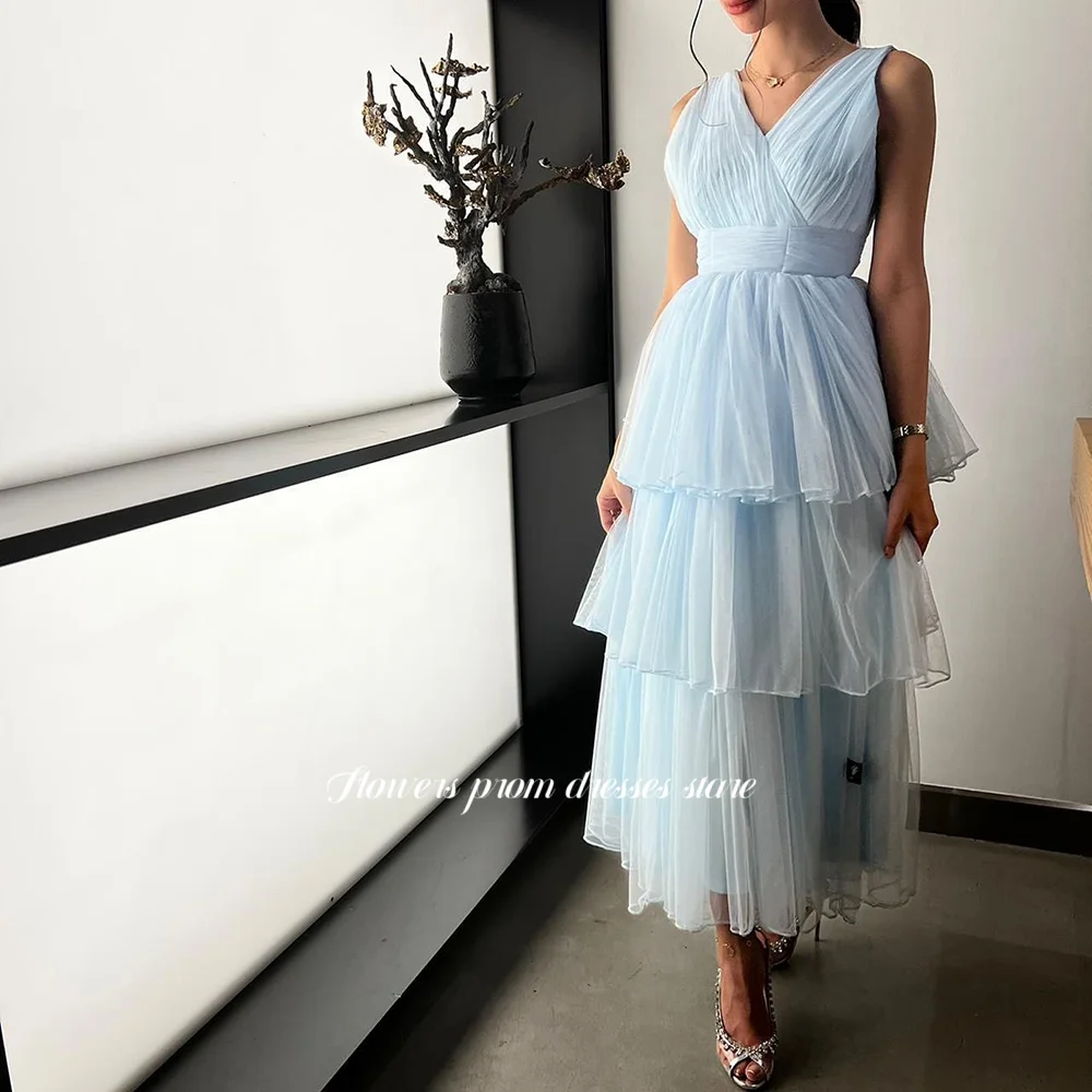 Flowers A-Line Prom Dress Tea Length Party Gowns for Women Tulle Princess Gala Gown for Women vestidos de fiesta Customized
Flowers A-Line Prom Dress Tea Length Party Gowns for Women Tulle Princess Gala Gown for Women vestidos de fiesta Customized