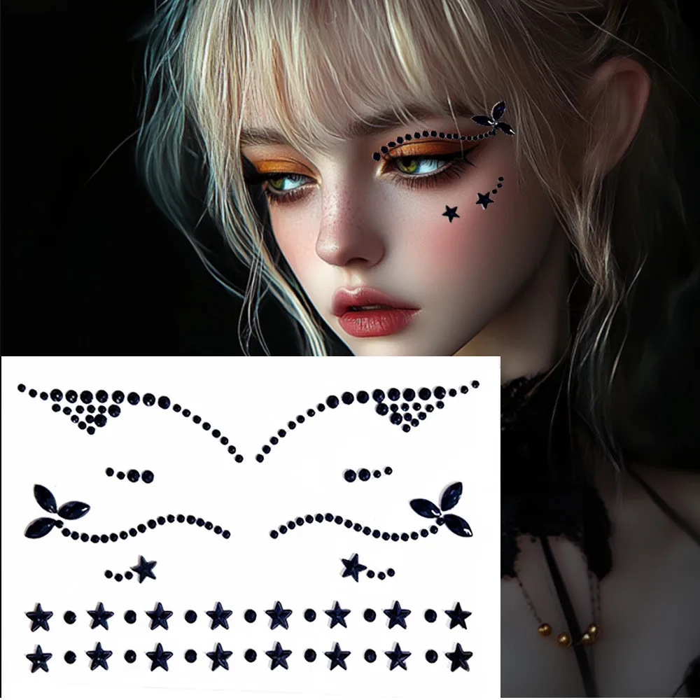Face Butterfly Tattoo Crystal Stickers Temporary Tattoos Glitter Fake Tattoo Rhinestones Women Party Face Jewels Tattoo
Face Butterfly Tattoo Crystal Stickers Temporary Tattoos Glitter Fake Tattoo Rhinestones Women Party Face Jewels Tattoo
