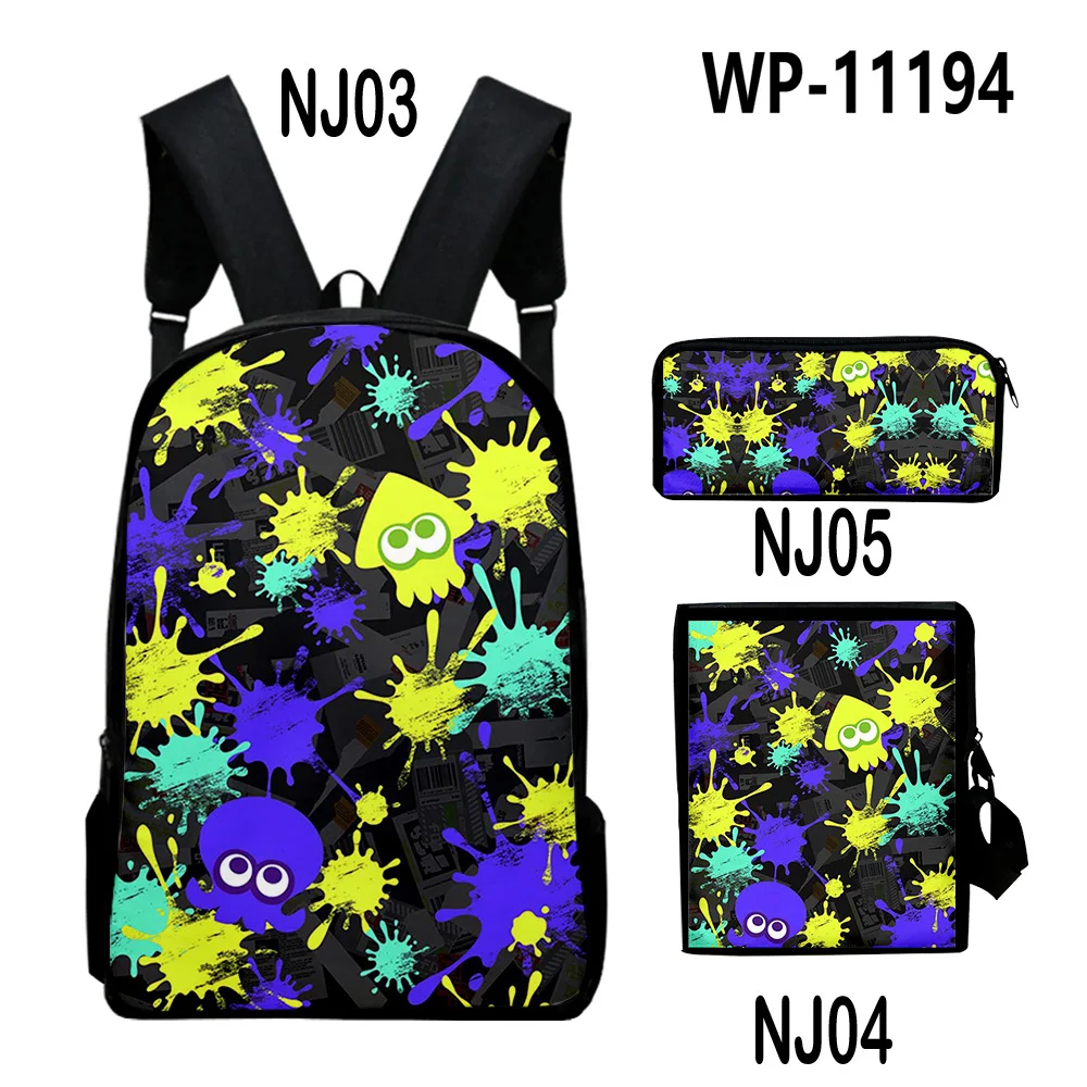 Creative Popular Splatoon 3 3D Print 3pcs/Set pupil School Bags Laptop Daypack Backpack Inclined shoulder bag Pencil Case
Creative Popular Splatoon 3 3D Print 3pcs/Set pupil School Bags Laptop Daypack Backpack Inclined shoulder bag Pencil Case