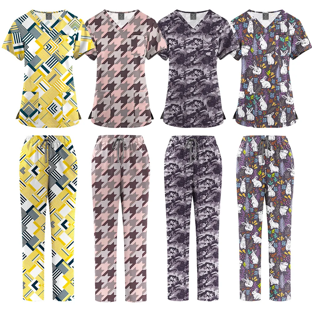 Printed Hand Washing Clothes Set SPA Beauty Salon Nurse Clothes Work Clothes V Surgical Clothes
Printed Hand Washing Clothes Set SPA Beauty Salon Nurse Clothes Work Clothes V Surgical Clothes