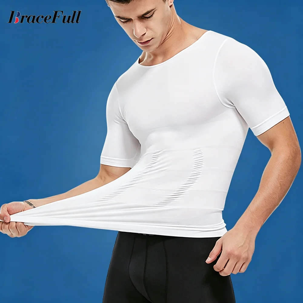 Men's Short Sleeve Compression Tank Top, Seamless Body Shaper Undershirt for Abdominal Slimming & Muscle Support During Fitness.
Men's Short Sleeve Compression Tank Top, Seamless Body Shaper Undershirt for Abdominal Slimming & Muscle Support During Fitness.