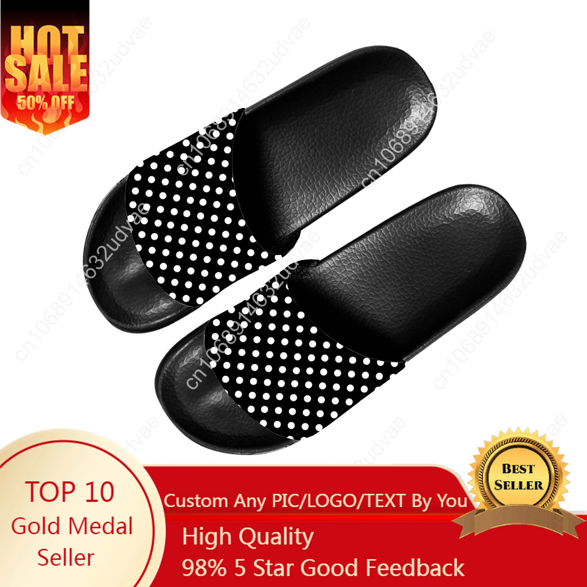 Polka Dot Pattern Slippers Home Customized Water Shoes Men Women Teenagers Beach Pool Sandals That Can Be Worn Outside
Polka Dot Pattern Slippers Home Customized Water Shoes Men Women Teenagers Beach Pool Sandals That Can Be Worn Outside
