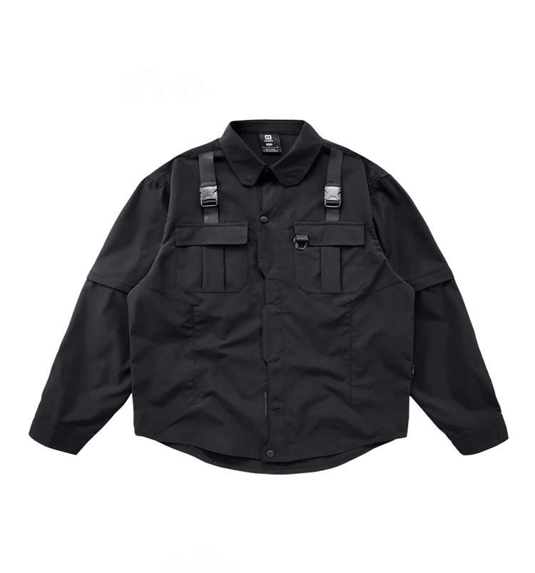High Street Shirt Men's Long Sleeve Shirt Spring and Autumn Functional Men's Blouse Design Sense Niche Workwear Casual Jacket
High Street Shirt Men's Long Sleeve Shirt Spring and Autumn Functional Men's Blouse Design Sense Niche Workwear Casual Jacket