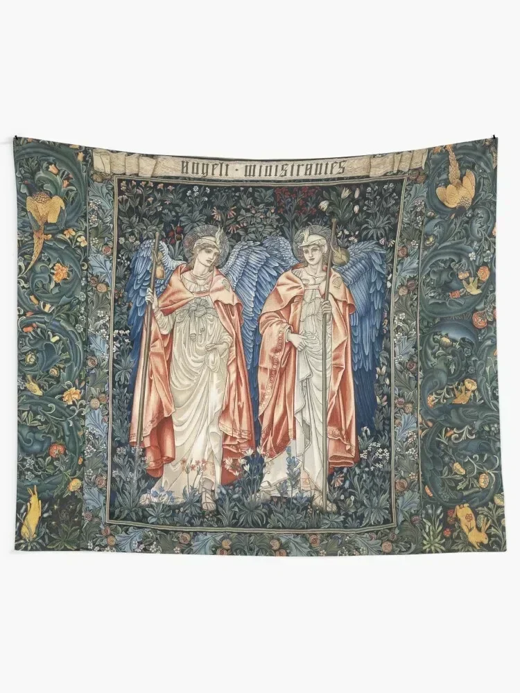 ANGELI MINISTRANTES, Angels in Blue Green Floral Tapestry Wall Mural Room Decorations Aesthetic Cute Decor Tapestry
ANGELI MINISTRANTES, Angels in Blue Green Floral Tapestry Wall Mural Room Decorations Aesthetic Cute Decor Tapestry