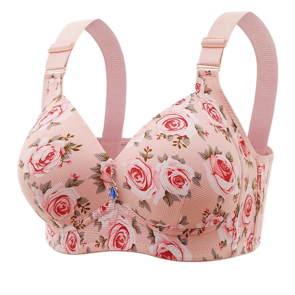 Plus Size Elderly Mothers Flower Bra Rose Printed Gathering Anti Sagging Lace Women's Underwear Shockproof Non Steel Ring
Plus Size Elderly Mothers Flower Bra Rose Printed Gathering Anti Sagging Lace Women's Underwear Shockproof Non Steel Ring