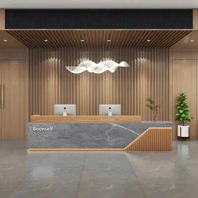 Nordic Trendy Reception Desk Modern Display Luxury Salon Beauty Office Reception Desk Aesthetic Mostrador Commercial Furniture
Nordic Trendy Reception Desk Modern Display Luxury Salon Beauty Office Reception Desk Aesthetic Mostrador Commercial Furniture