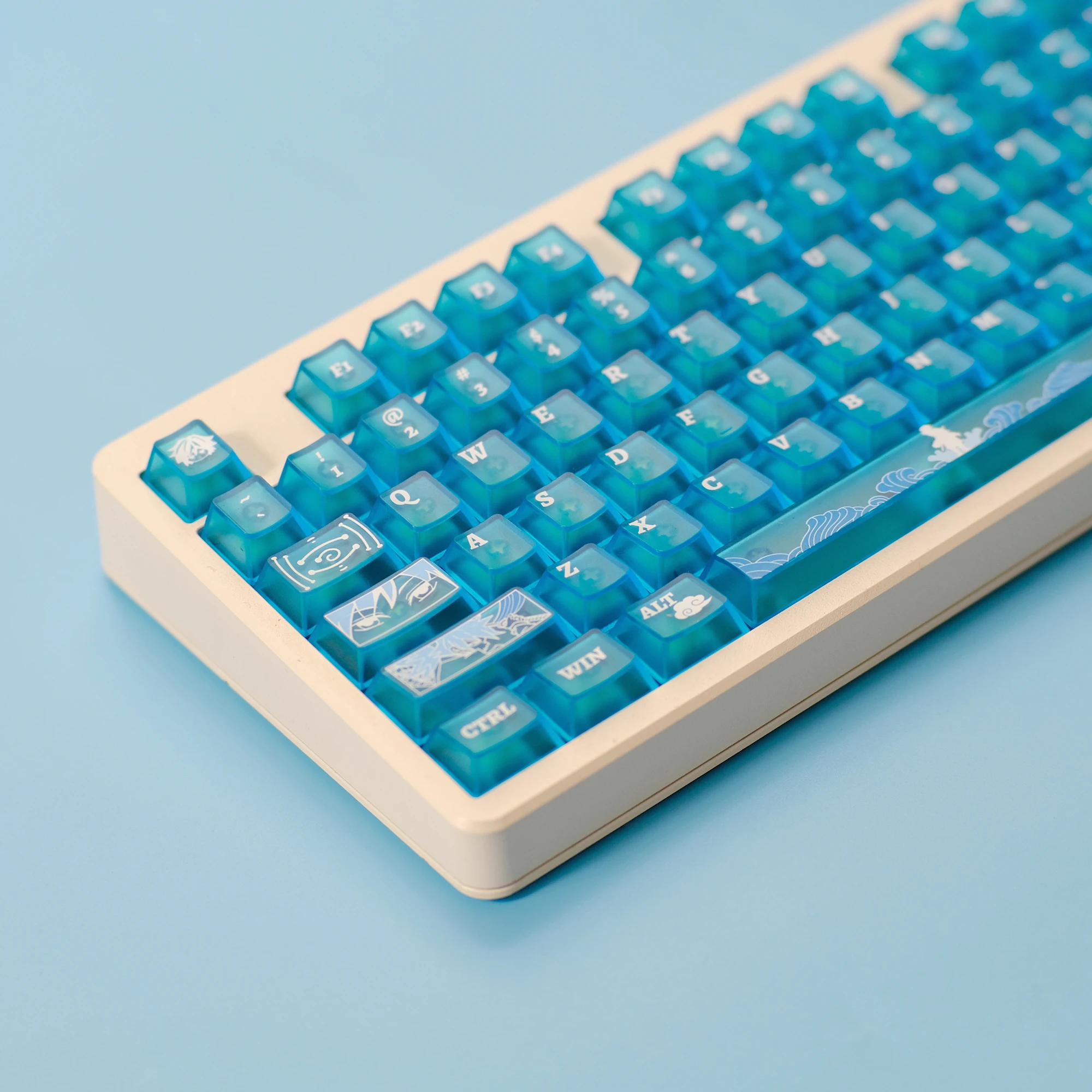 KBDiy Blue Matte Translucent PC Keycaps Cherry Profile Alice Keycap UV Print for 60 Wooting Magnetic Gaming Mechanical Keyboard
KBDiy Blue Matte Translucent PC Keycaps Cherry Profile Alice Keycap UV Print for 60 Wooting Magnetic Gaming Mechanical Keyboard