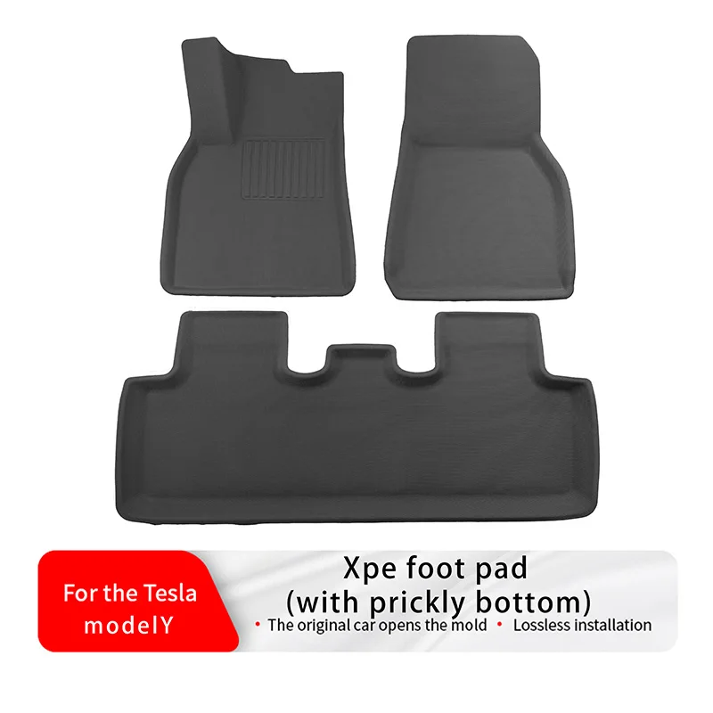 Suitable for 2021–2024 Tesla Model Y — XPE floor mats, hook-backed design for a snug and secure fit
Suitable for 2021–2024 Tesla Model Y — XPE floor mats, hook-backed design for a snug and secure fit