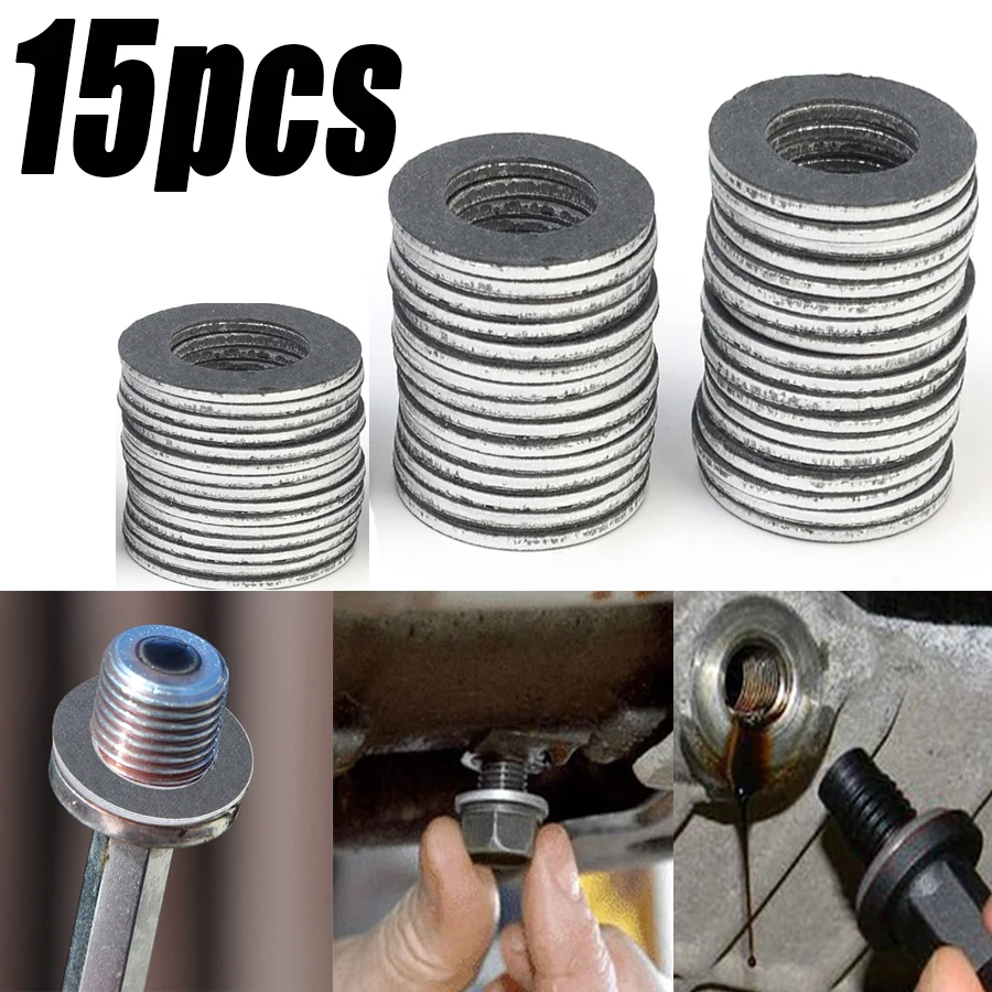 Car Engine Oil Drain Seal Aluminum Screw Washers Oil Drain Plug Washers Holes Automotive Accessories Engine Parts
Car Engine Oil Drain Seal Aluminum Screw Washers Oil Drain Plug Washers Holes Automotive Accessories Engine Parts