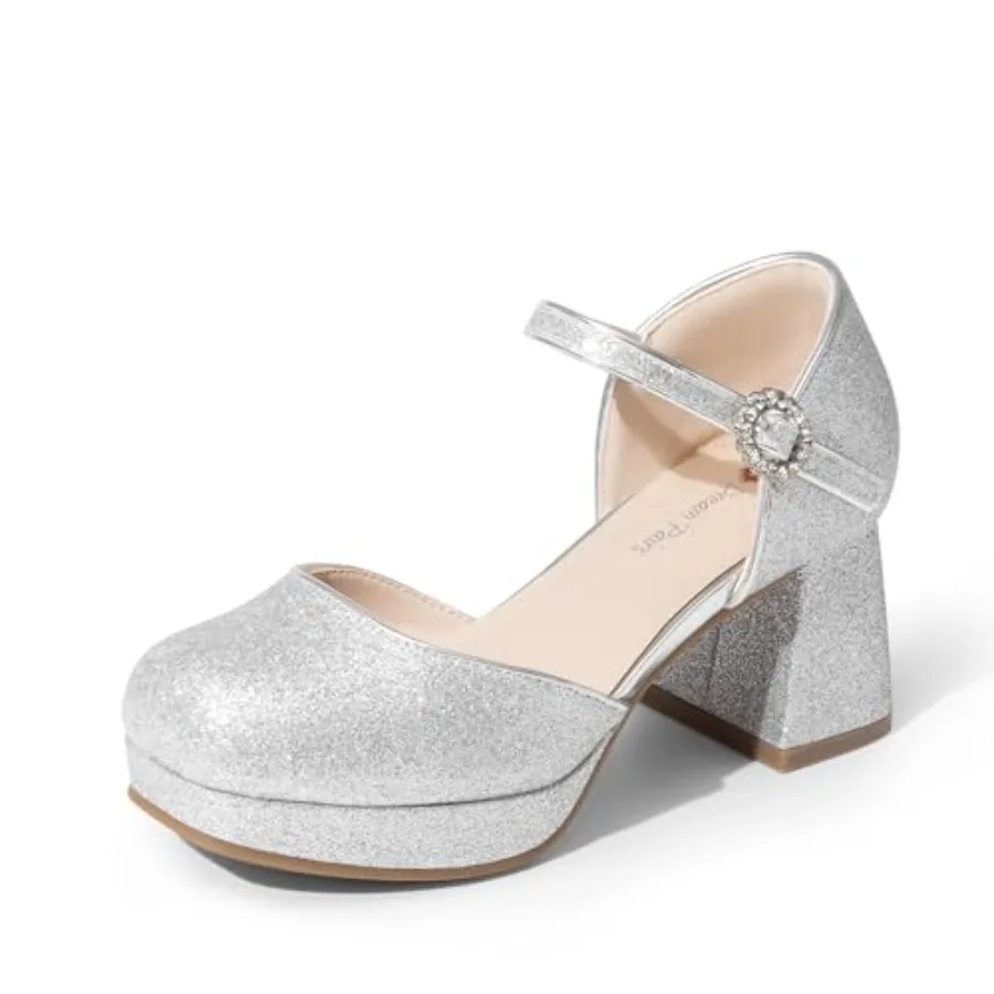 DREAM PAIRS Girls Dress Shoes Platform Square Toe High Heels Ankle Strap Party Wedding Flower Pump for Little Big Kid
DREAM PAIRS Girls Dress Shoes Platform Square Toe High Heels Ankle Strap Party Wedding Flower Pump for Little Big Kid