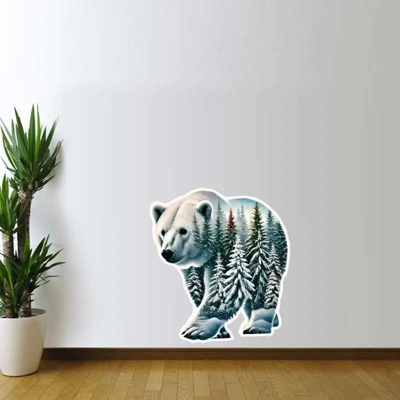Polar bear toilet cover decals bathroom wall stickers self-adhesive home decoration windows refrigerator and washing machine A08
Polar bear toilet cover decals bathroom wall stickers self-adhesive home decoration windows refrigerator and washing machine A08