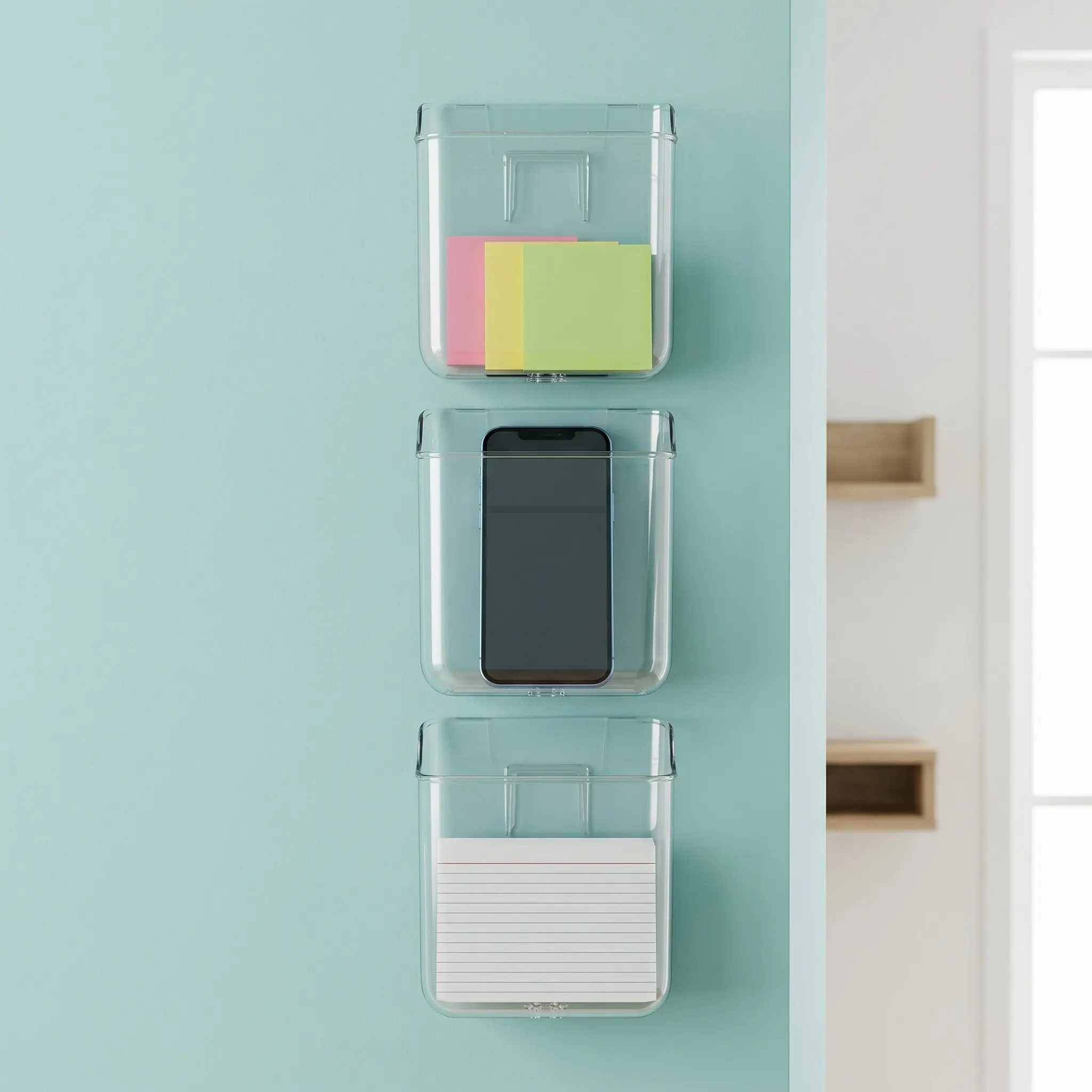 4Pcs Wall Mounted File Organizer Transparent Plastic Storage Rack Office Kitchen Bathroom Study Room Document Holder Clear File
4Pcs Wall Mounted File Organizer Transparent Plastic Storage Rack Office Kitchen Bathroom Study Room Document Holder Clear File