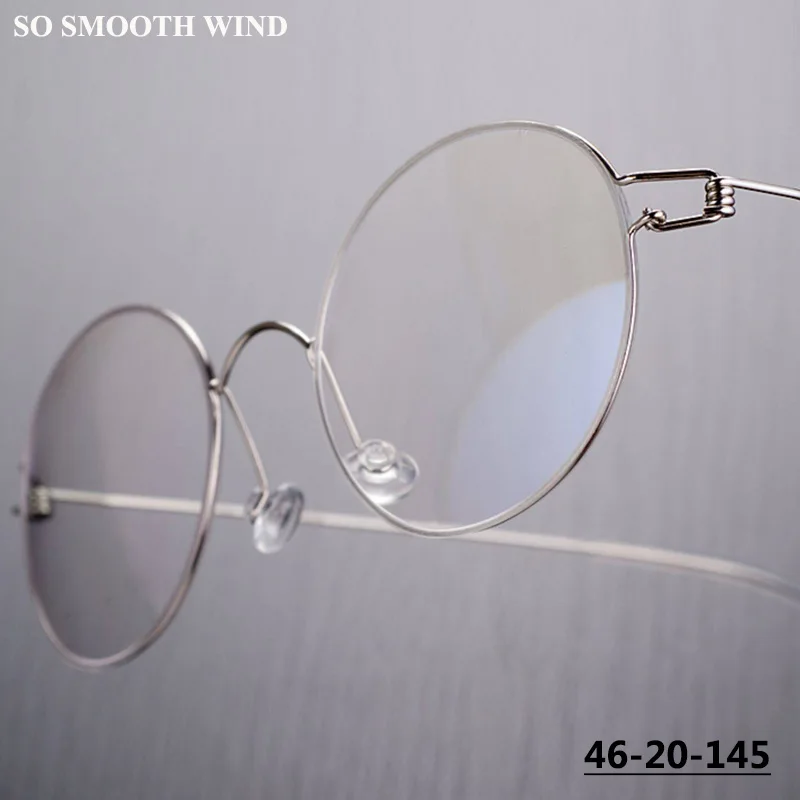 46MM Colorful Small Round Glasses Frame Denmark Brand Men Women Ultralight Screwless Eyeglasses Air Rim Blue Spectacles Eyewear
46MM Colorful Small Round Glasses Frame Denmark Brand Men Women Ultralight Screwless Eyeglasses Air Rim Blue Spectacles Eyewear