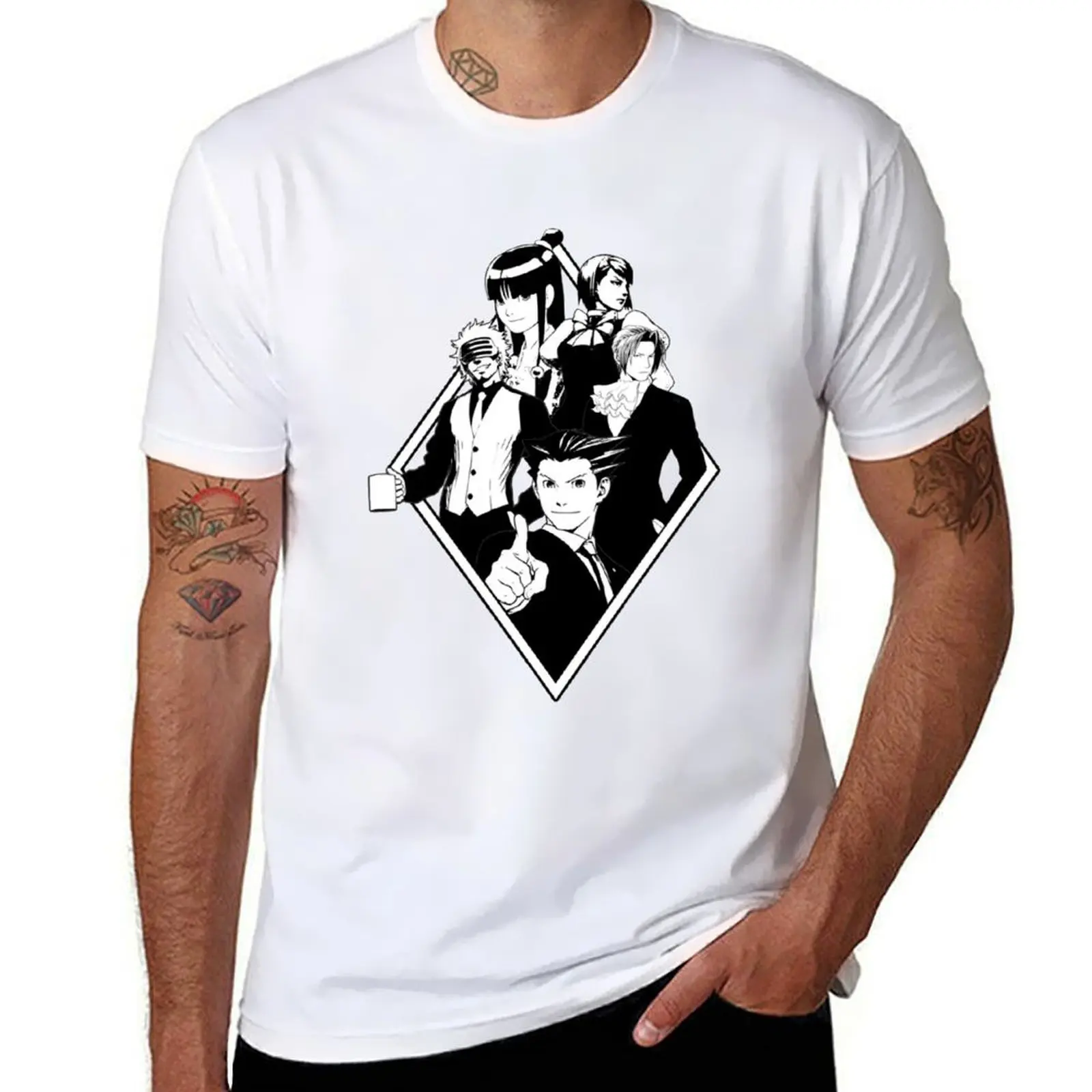 Ace Attorney Fan art artwork T-Shirt t shirts for man cotton t shirts with prints T-Shirt
Ace Attorney Fan art artwork T-Shirt t shirts for man cotton t shirts with prints T-Shirt
