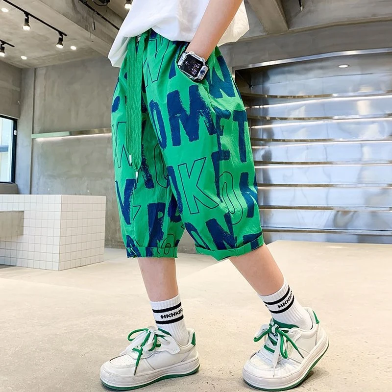 Boys Ice Silk Capri Pants Loose Fit Summer Casual Beach Shorts Kids Breathable 3/4 Length Trousers
Boys Ice Silk Capri Pants Loose Fit Summer Casual Beach Shorts Kids Breathable 3/4 Length Trousers