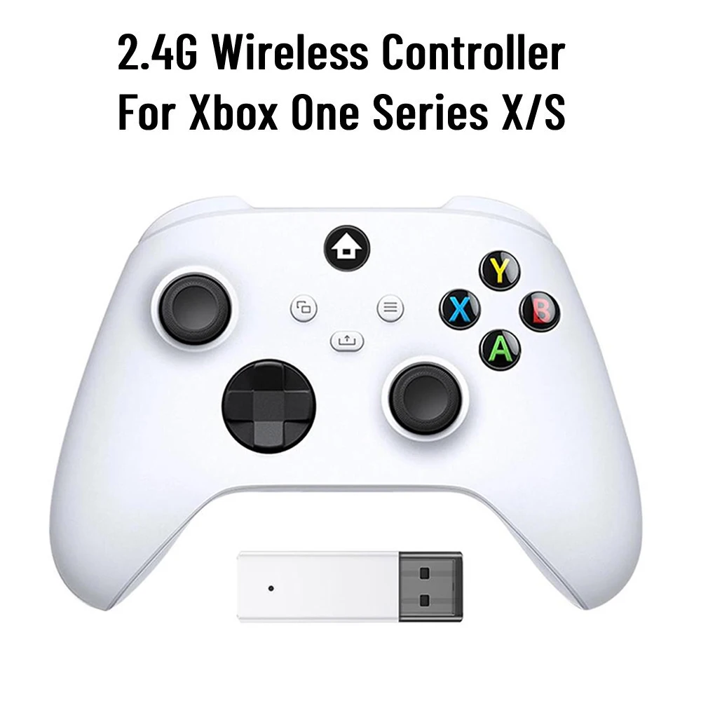 2.4G Wireless Gamepad Controller For Xbox One Series X/S Joystick Add Turbo 6-axis Vibration Anti-skid Gamepad for Windows PC
2.4G Wireless Gamepad Controller For Xbox One Series X/S Joystick Add Turbo 6-axis Vibration Anti-skid Gamepad for Windows PC