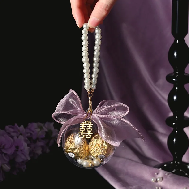 20/30Pcs Wedding Gift Box Purple Circular Acrylic Ball Pearl Handles Candy Packaging Wedding Baby Shower Party Favor Supplies
20/30Pcs Wedding Gift Box Purple Circular Acrylic Ball Pearl Handles Candy Packaging Wedding Baby Shower Party Favor Supplies