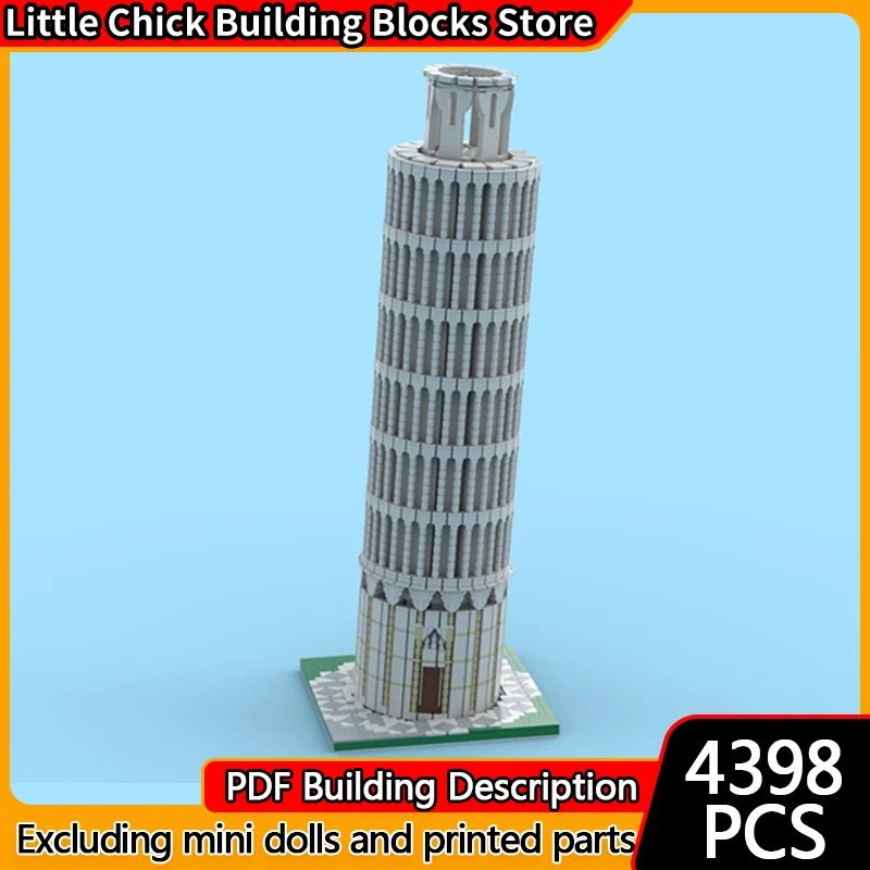 City Street View Model MOC Building Bricks Leaning Tower Of Pisa Modular Technology Children Holiday Gifts Assemble Toys Suit
City Street View Model MOC Building Bricks Leaning Tower Of Pisa Modular Technology Children Holiday Gifts Assemble Toys Suit