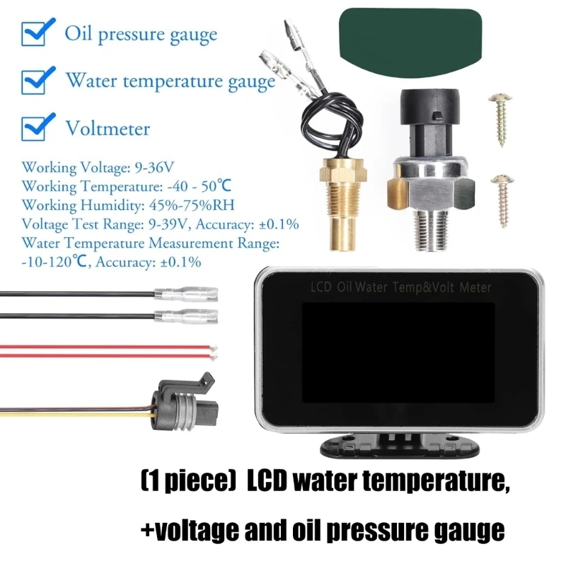 Quick Mount LCD Meter for Motorcycle Water Temp Oil Pressure Monitoring Featuring Metal Housing and Backlight 090E
Quick Mount LCD Meter for Motorcycle Water Temp Oil Pressure Monitoring Featuring Metal Housing and Backlight 090E