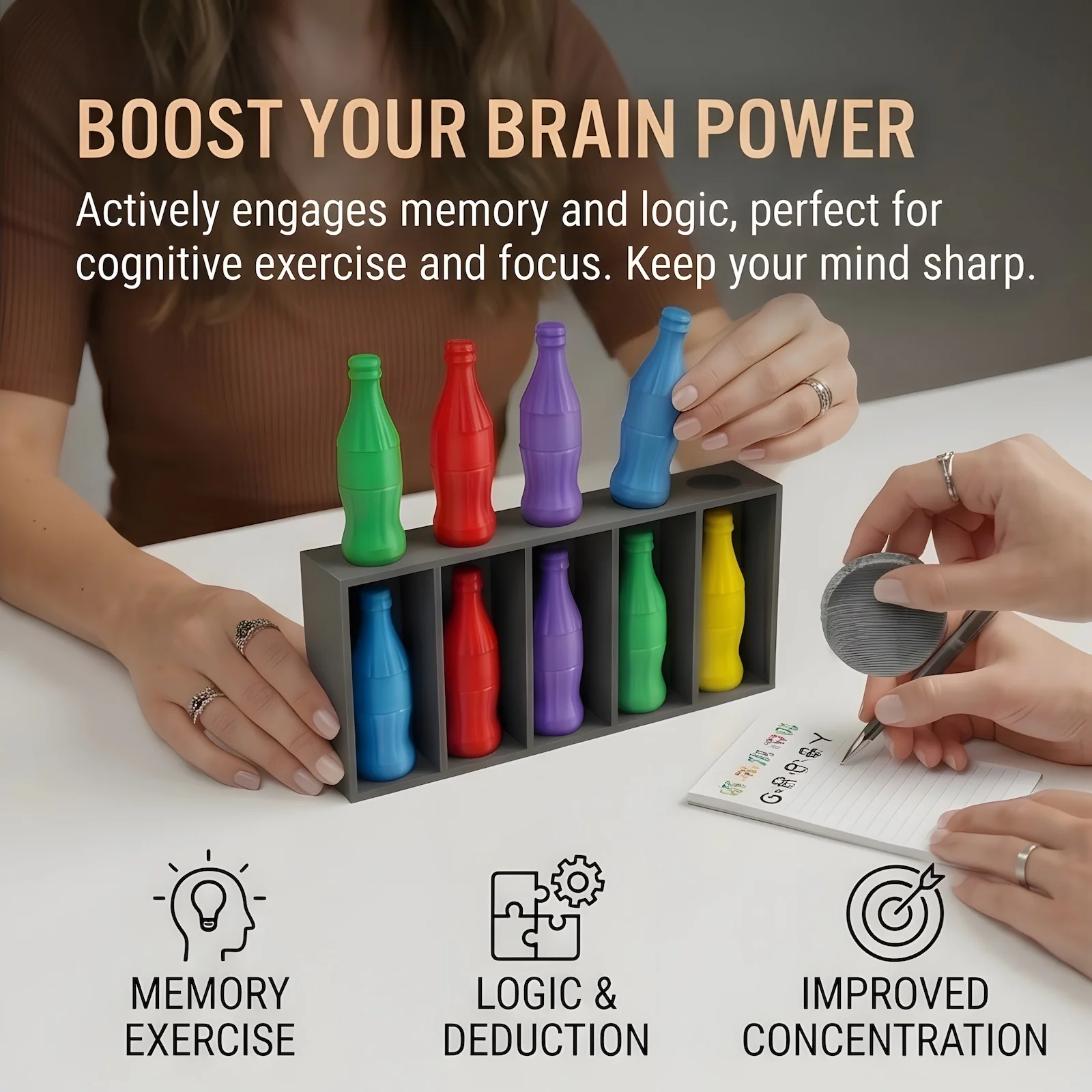 3D Printed Color Guessing Game Prop Adult Party Ice Breaker Tabletop Board Game Memory Logic Puzzle Interactive Toy for Bar
3D Printed Color Guessing Game Prop Adult Party Ice Breaker Tabletop Board Game Memory Logic Puzzle Interactive Toy for Bar