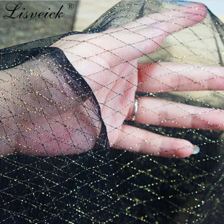 Gold Thread Diamond Lattice Jacquard Mesh Fabric Soft and Fashionable Tulle Fabric DIY Wedding Dress Handmade Stitching Material
Gold Thread Diamond Lattice Jacquard Mesh Fabric Soft and Fashionable Tulle Fabric DIY Wedding Dress Handmade Stitching Material