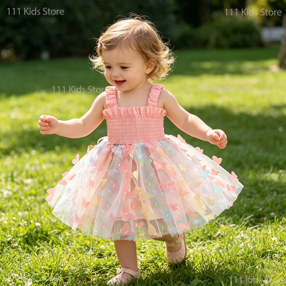 Butterfly Embroidery Princess Dress Girls Sleeveless Summer Dress Party Dresses for 1st Birthday Gift Baby Girl Clothes Casual
Butterfly Embroidery Princess Dress Girls Sleeveless Summer Dress Party Dresses for 1st Birthday Gift Baby Girl Clothes Casual